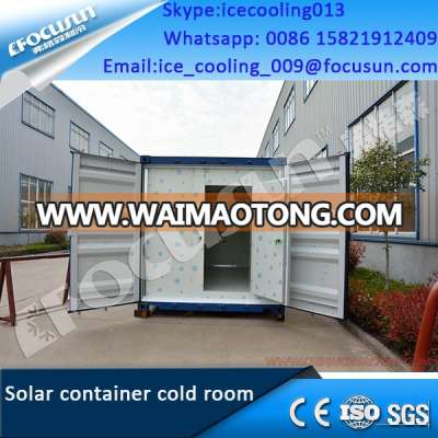 Solar power system container cold room design